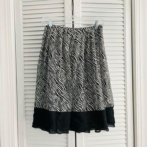 Vintage Silk Club Petite 100% Silk Skirt Size 6P